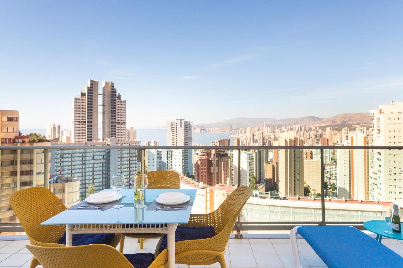 Skyline 10 Gran Terraza Privada Con Vistas Espectaculares Lejlighed Benidorm Eksteriør billede