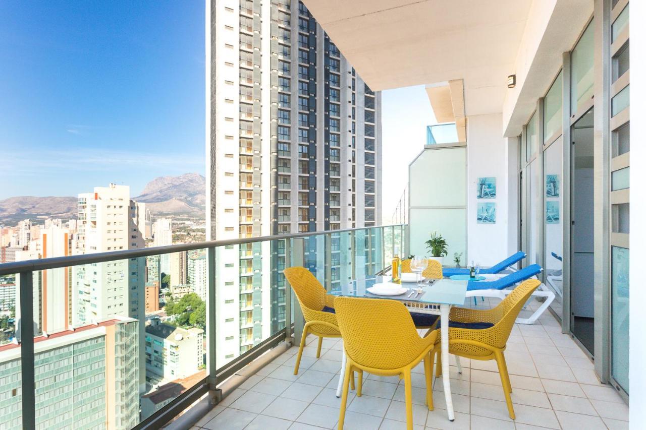Skyline 10 Gran Terraza Privada Con Vistas Espectaculares Lejlighed Benidorm Eksteriør billede