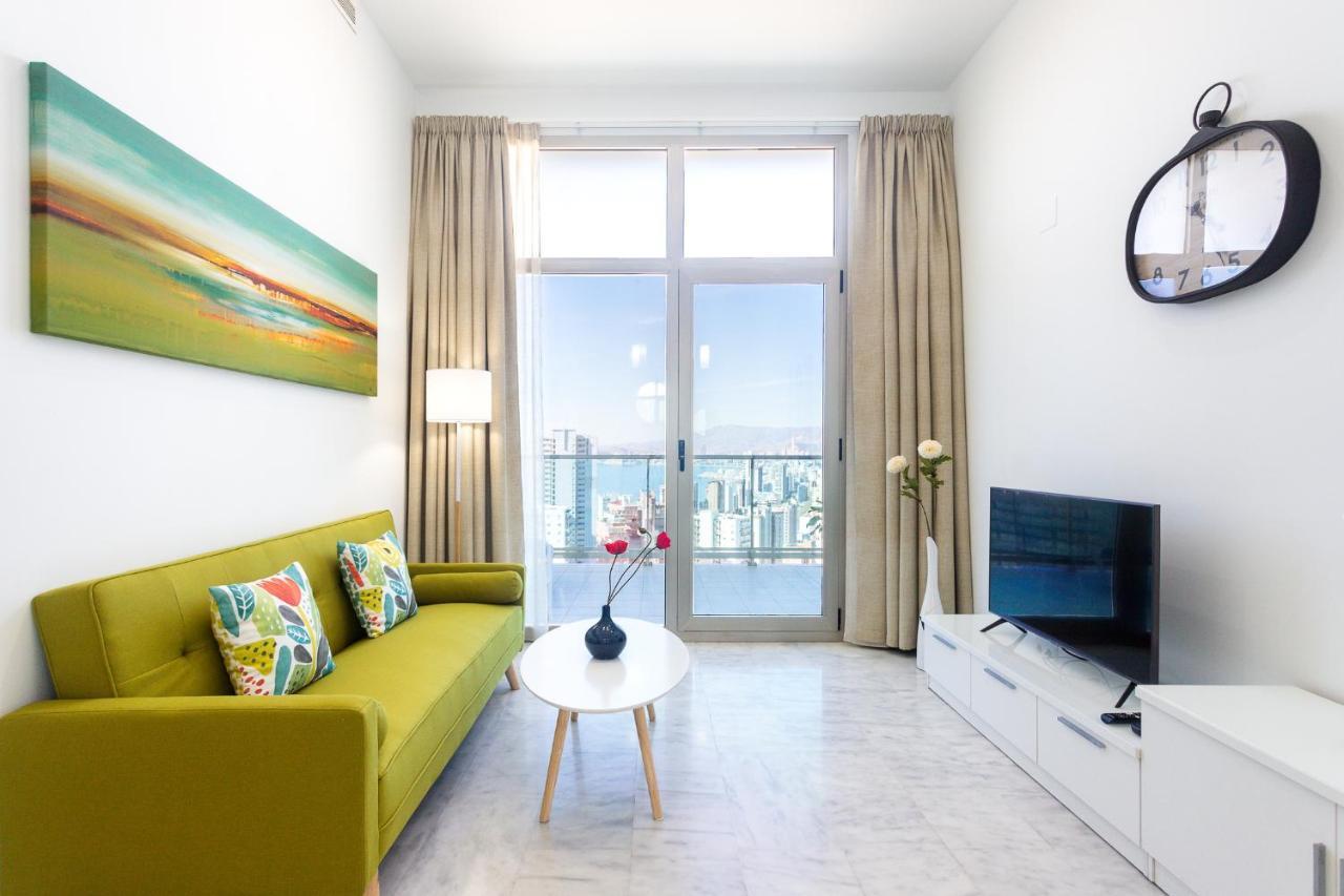 Skyline 10 Gran Terraza Privada Con Vistas Espectaculares Lejlighed Benidorm Eksteriør billede