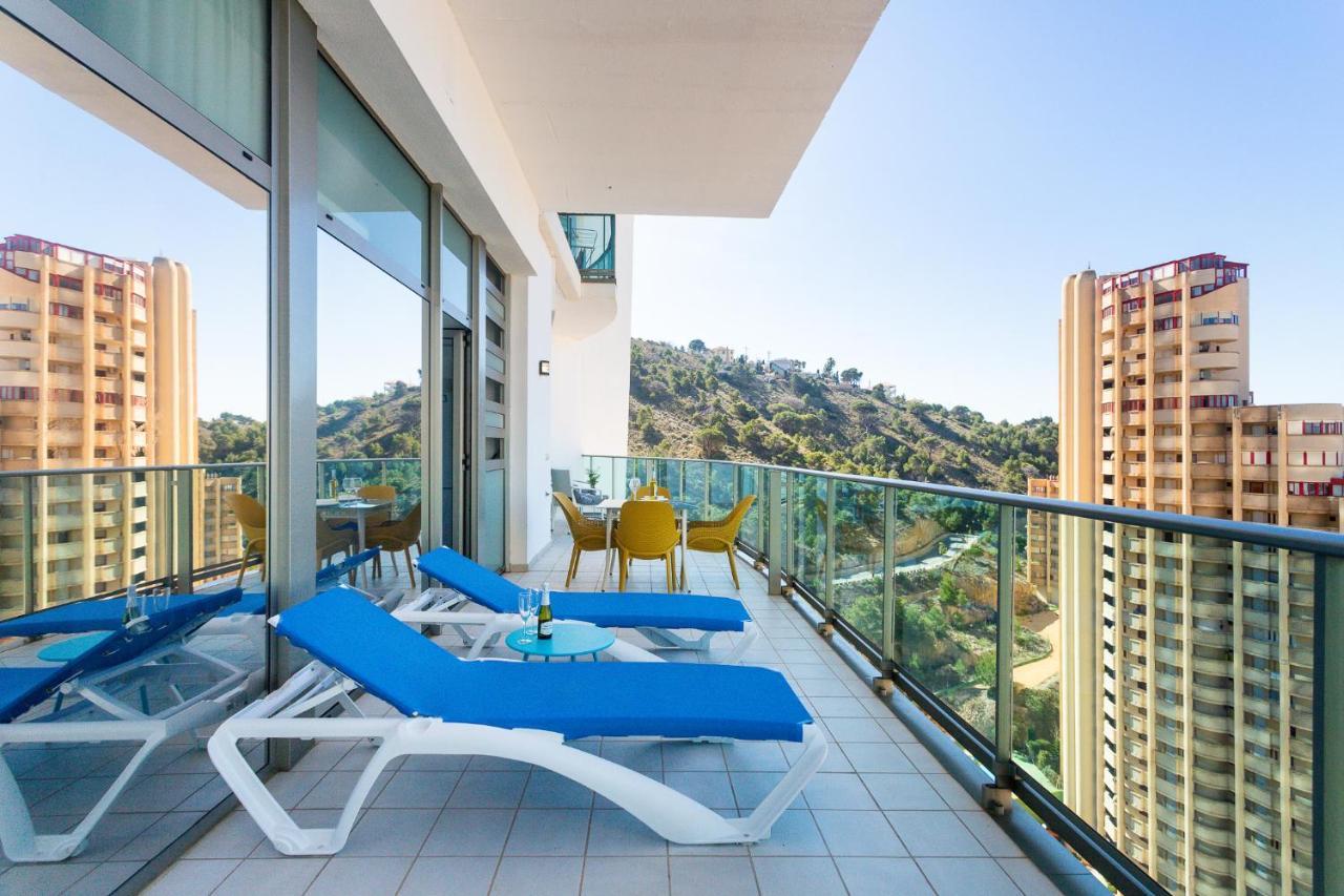 Skyline 10 Gran Terraza Privada Con Vistas Espectaculares Lejlighed Benidorm Eksteriør billede